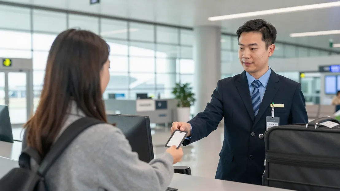 Airport baggage delivery